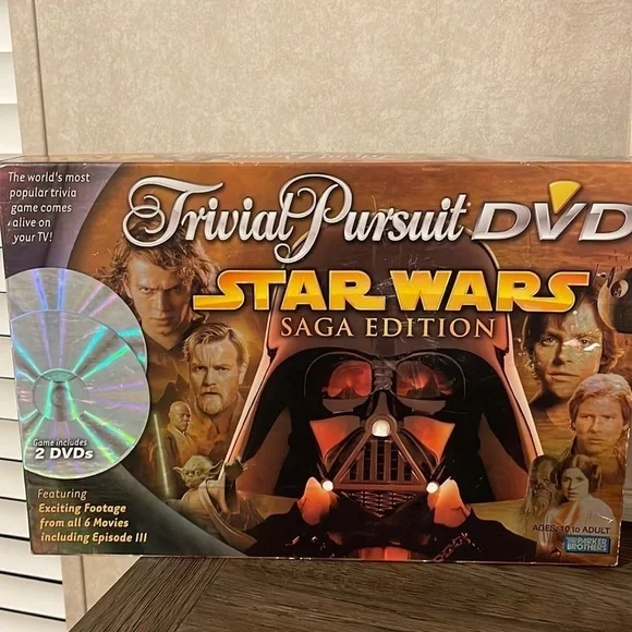 Star Wars Toys Trivial Pursuit Star Wars Saga Edition W 2 Dvds